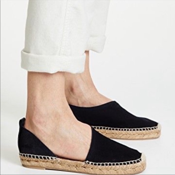 Ray & Bone NWOT Black Leather Espadrilles Sandals - Picture 8 of 8